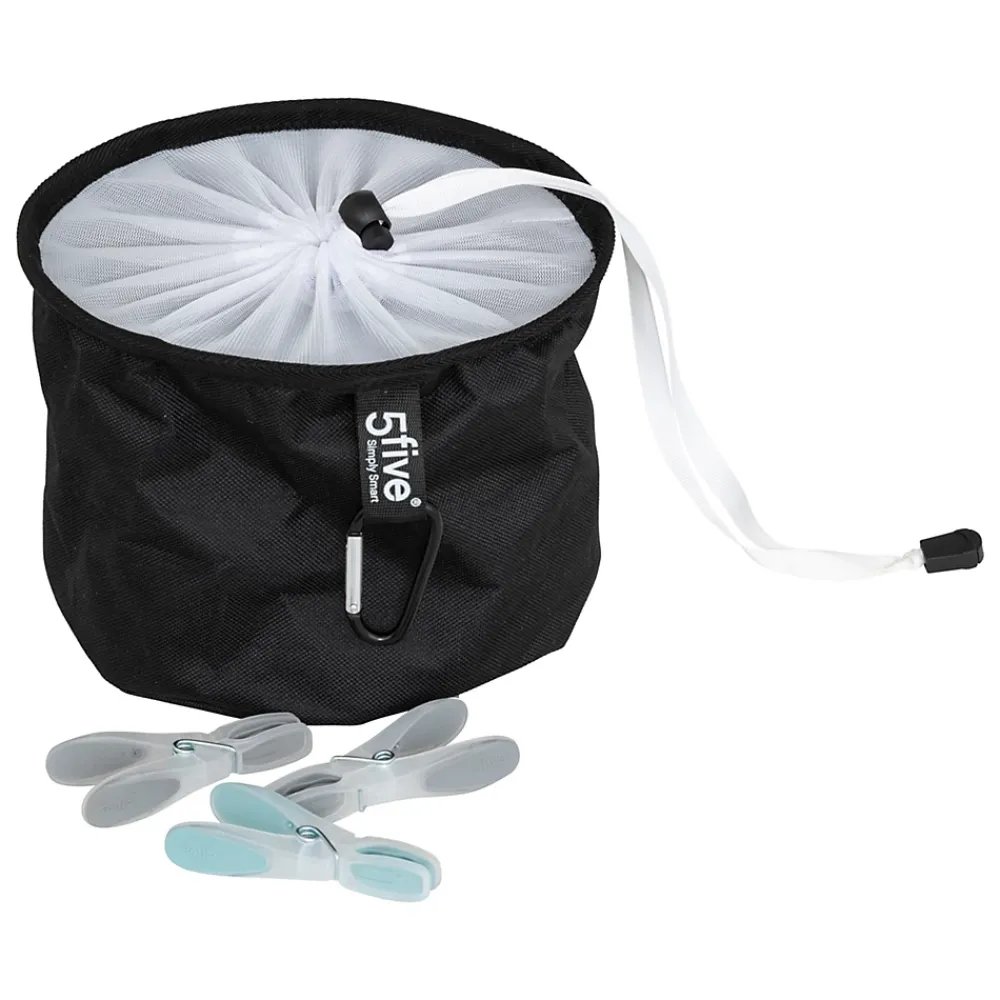 Etendoir À Linge|5Five Pinces à linge avec sac (lot de 24)