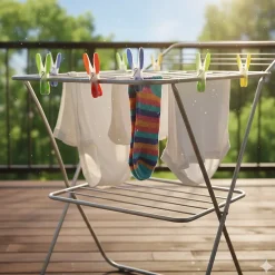 Etendoir À Linge| Pinces à linge multicolores bi-matière MSV, 12 pièces