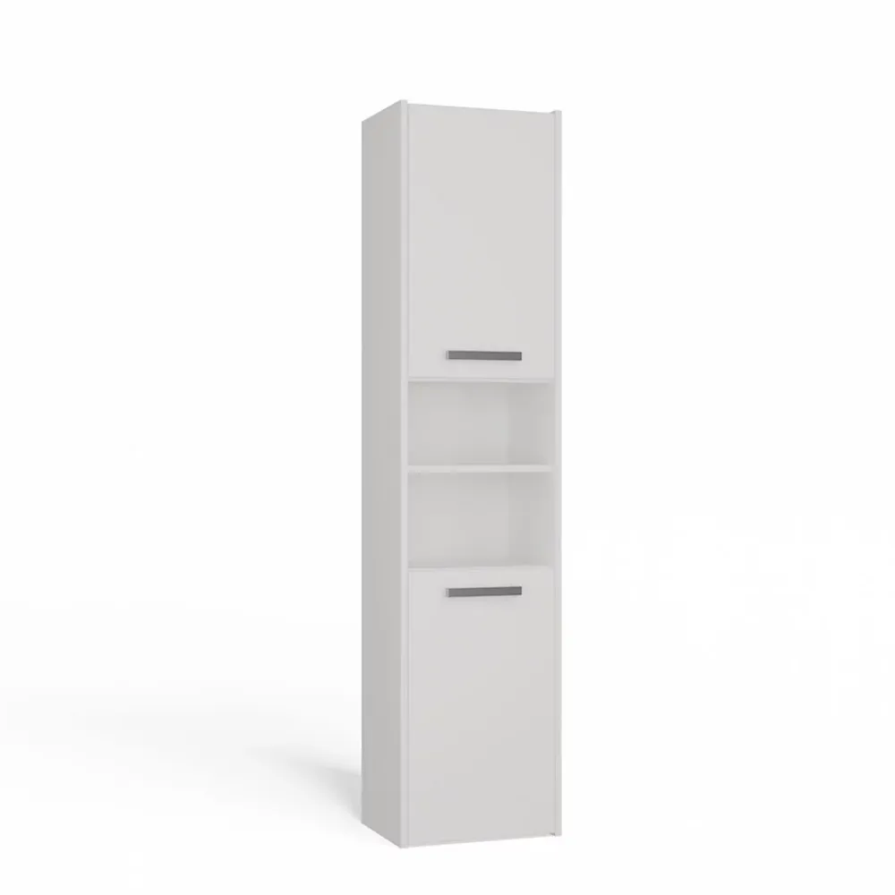 Colonne De Salle De Bains|Meuble De Salle De Bains Faible Profondeur|Topeshop PISA 40 - Colonne de salle de bain 30x40x170 - Meuble salle de bain - Rangement salle de bain - Colonne rangement