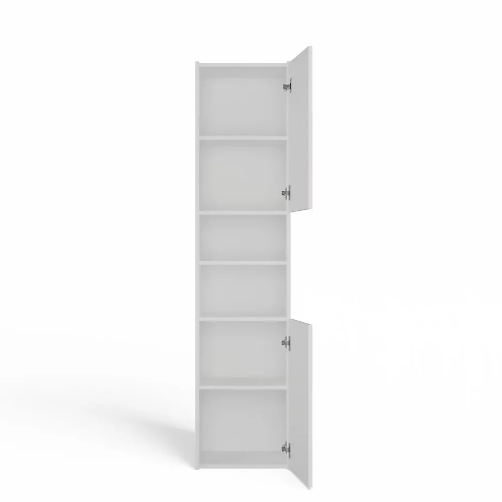 Colonne De Salle De Bains|Meuble De Salle De Bains Faible Profondeur|Topeshop PISA 40 - Colonne de salle de bain 30x40x170 - Meuble salle de bain - Rangement salle de bain - Colonne rangement