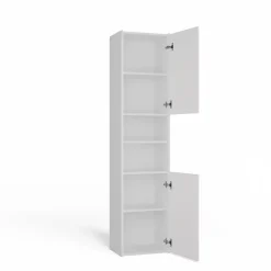 Colonne De Salle De Bains|Meuble De Salle De Bains Faible Profondeur|Topeshop PISA 40 - Colonne de salle de bain 30x40x170 - Meuble salle de bain - Rangement salle de bain - Colonne rangement