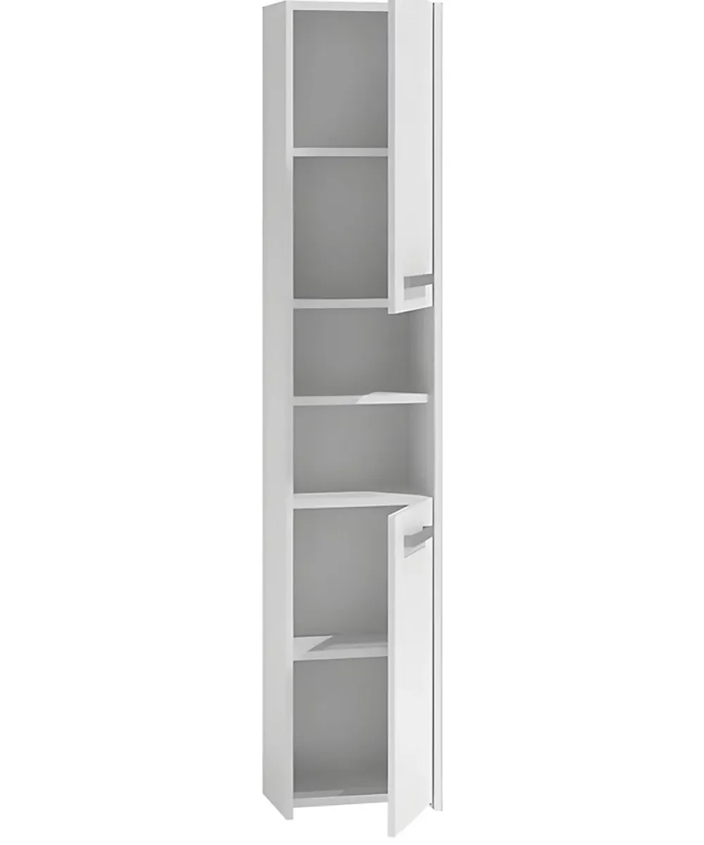 Meuble De Salle De Bains Faible Profondeur|Topeshop PISA - Colonne de salle de bain 30x30x170 - Meuble salle de bain - Rangement salle de bain - Colonne rangement