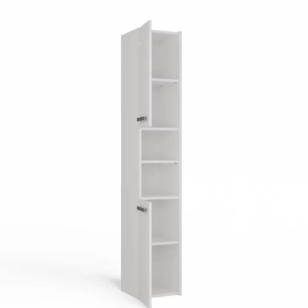 Meuble De Salle De Bains Faible Profondeur|Topeshop PISA - Colonne de salle de bain 30x30x170 - Meuble salle de bain - Rangement salle de bain - Colonne rangement