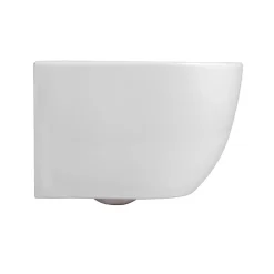 Wc Suspendu|Ceramica PixL WC suspendu en céramique sans bride Tornado Quiet et fixations invisibles + abattant frein de chute, blanc (CEPX010RTORPWM)