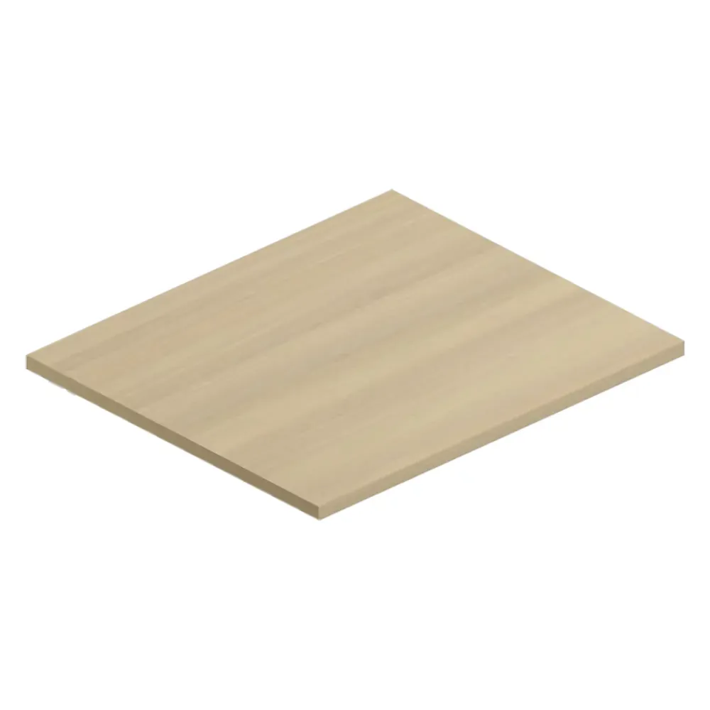 Ipiemme SRL Plan de toilette effet chêne L.60 x l.51,5 x ép.2 cm, Pura+