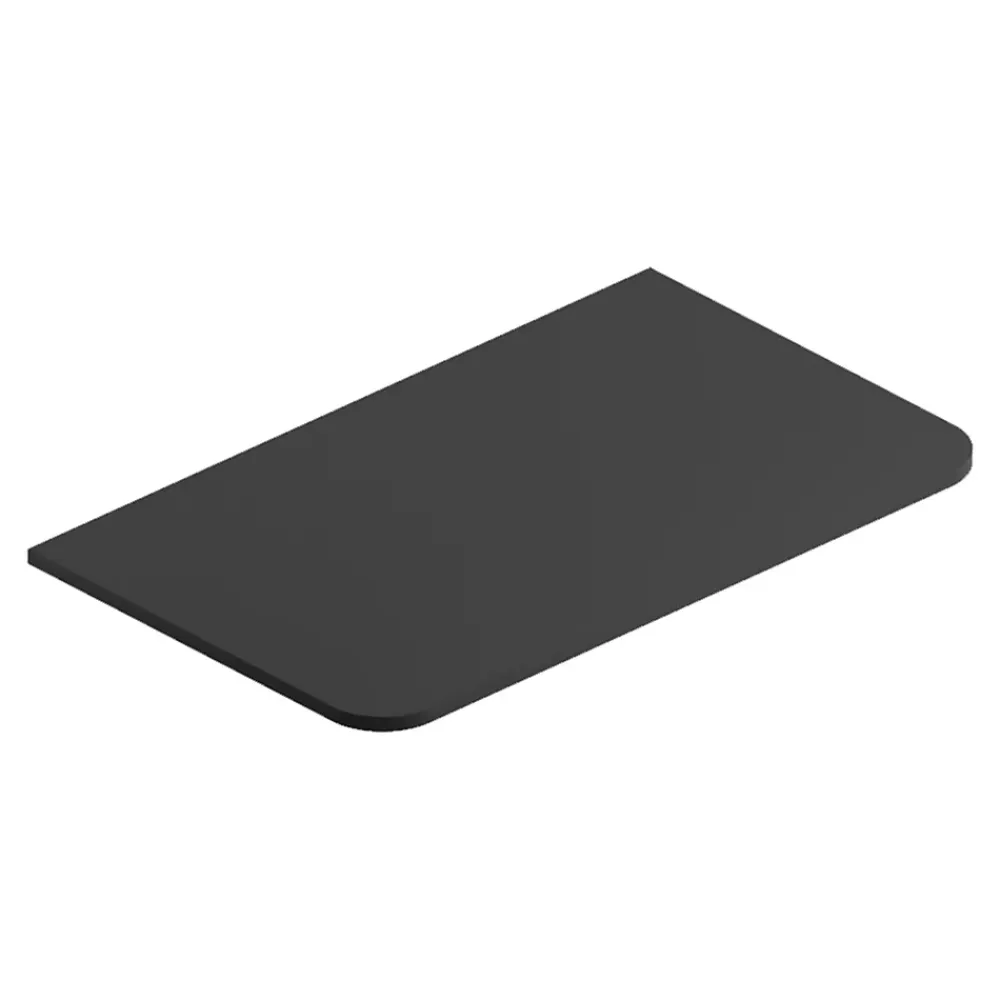 Plan De Travail Buanderie|Plan De Travail Salle De Bains| Plan de toilette en mélaminé noir mat Alba 84,5 cm