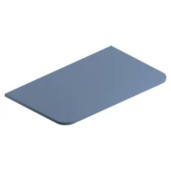Plan De Travail Salle De Bains|Plan De Travail Buanderie| Plan de toilette en mélaminé bleu mat Alba 84,5 cm