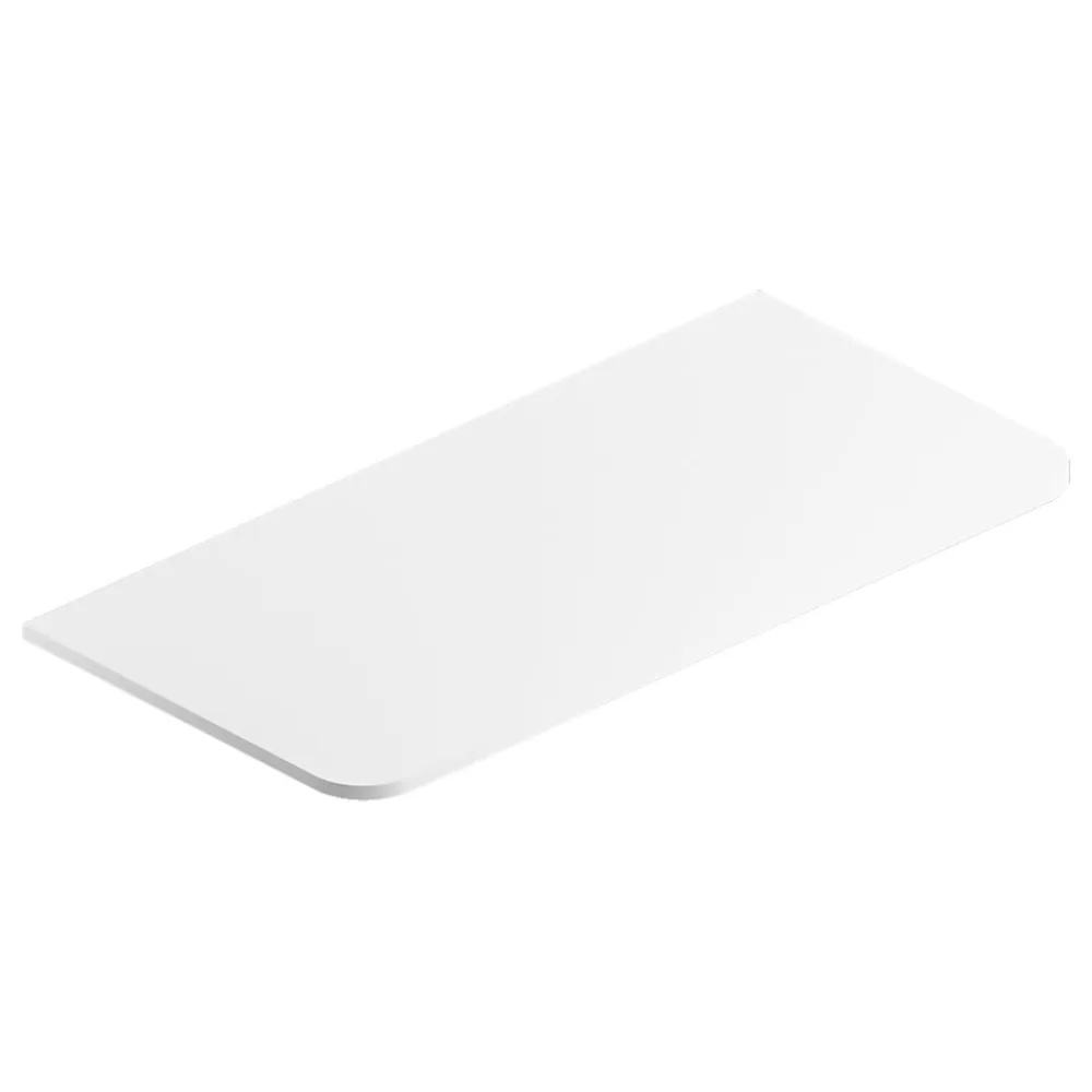 Plan De Travail Salle De Bains|Plan De Travail Buanderie| Plan de toilette en mélaminé blanc mat Alba 104,5 cm