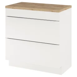 Plan De Travail Buanderie|Plan De Travail Salle De Bains|GoodHome Plan de toilette Hartland L. 80 cm chêne