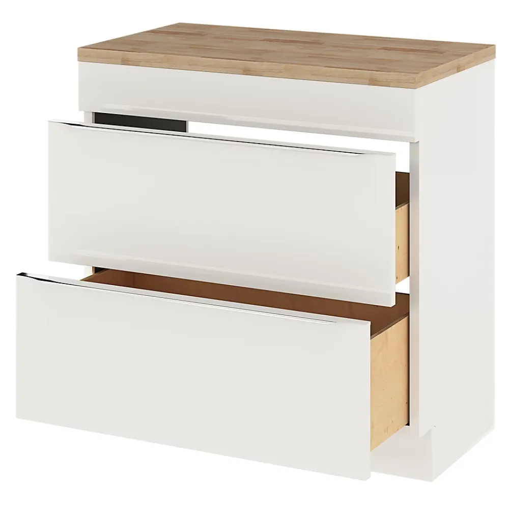 Plan De Travail Buanderie|Plan De Travail Salle De Bains|GoodHome Plan de toilette Hartland L. 80 cm chêne