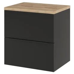 Plan De Travail Buanderie|Plan De Travail Salle De Bains|GoodHome Plan de toilette Hartland L. 60 cm chêne