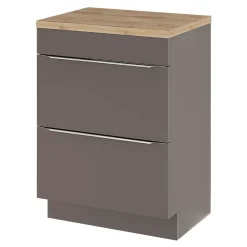 Plan De Travail Buanderie|Plan De Travail Salle De Bains|GoodHome Plan de toilette Hartland L. 60 cm chêne