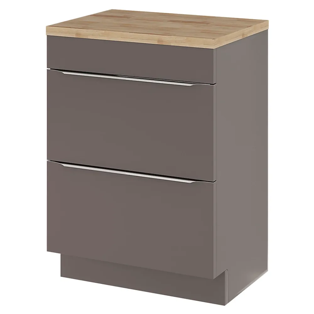 Plan De Travail Buanderie|Plan De Travail Salle De Bains|GoodHome Plan de toilette Hartland L. 60 cm chêne