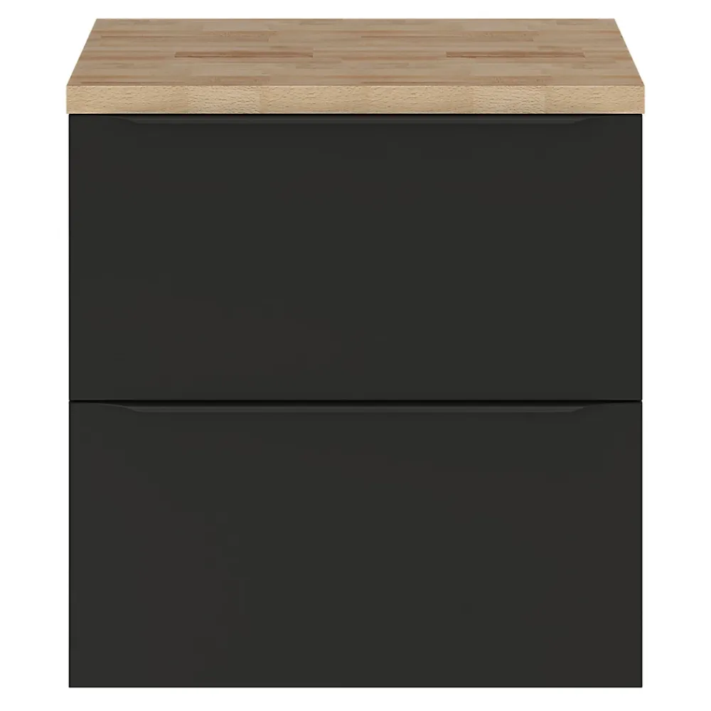 Plan De Travail Buanderie|Plan De Travail Salle De Bains|GoodHome Plan de toilette Hartland L. 60 cm chêne