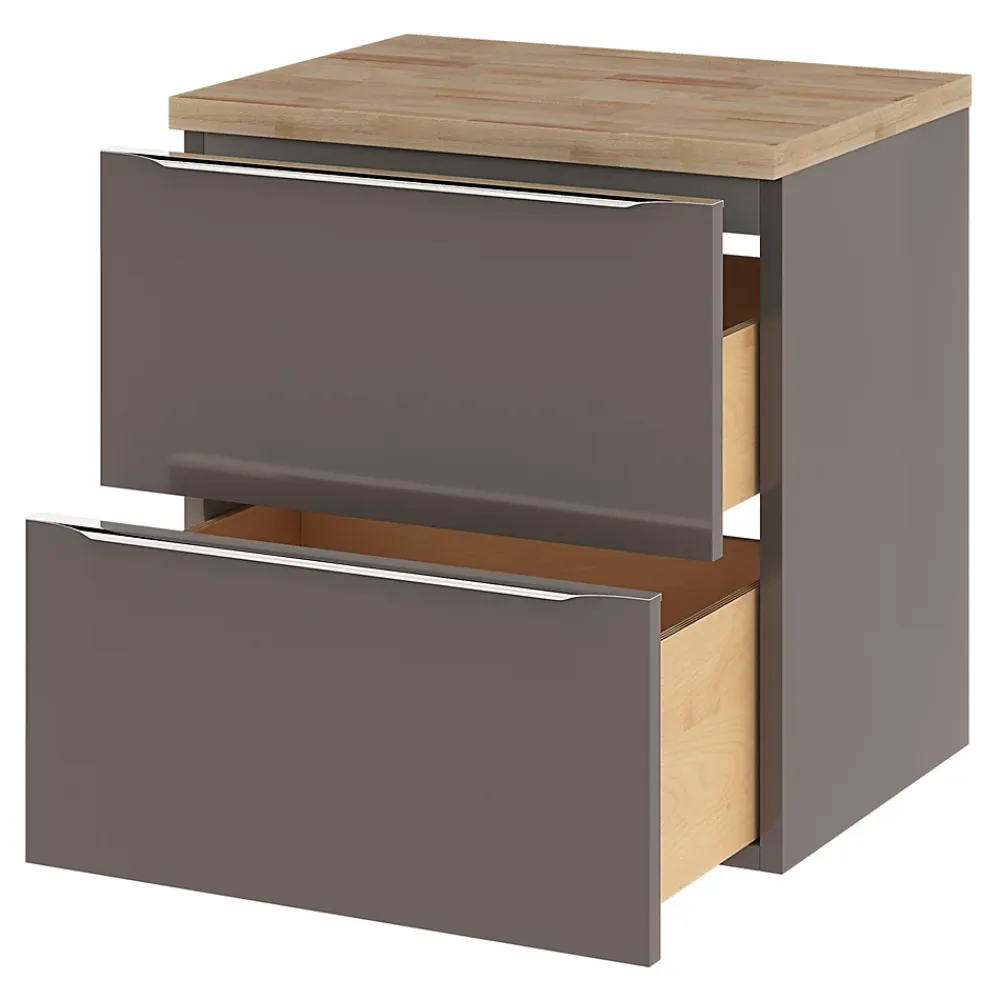 Plan De Travail Buanderie|Plan De Travail Salle De Bains|GoodHome Plan de toilette Hartland L. 60 cm chêne