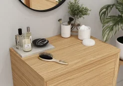 Plan De Travail Buanderie|Plan De Travail Salle De Bains|GoodHome Plan de toilette Avela placage chêne 60 cm