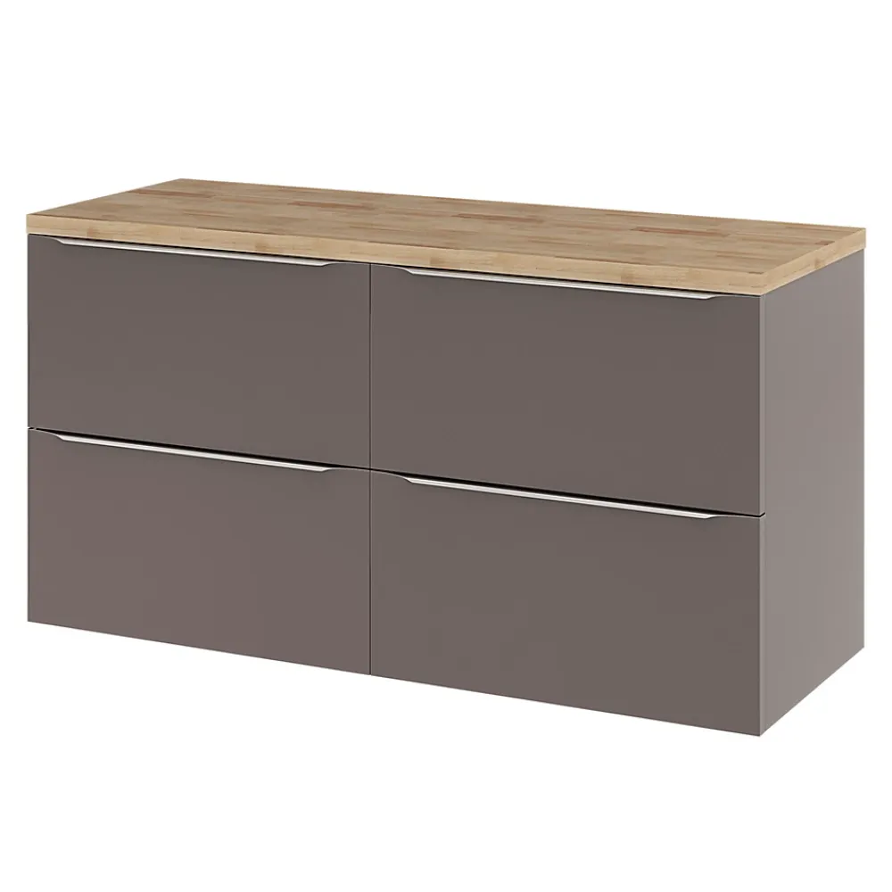 GoodHome Plan de toilette Hartland L. 120 cm chêne