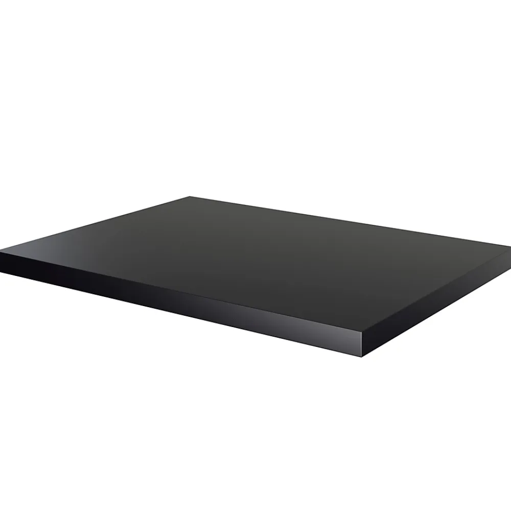 Plan De Travail Buanderie|Plan De Travail Salle De Bains|GoodHome Plan de toilette L.60,5 x l.45,5 cm, noir mat, Cadelia