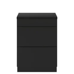 Plan De Travail Buanderie|Plan De Travail Salle De Bains|GoodHome Plan de toilette L.60,5 x l.45,5 cm, noir mat, Cadelia