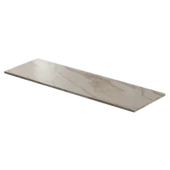 Plan De Travail Buanderie|Plan De Travail Salle De Bains|GoodHome Plan de toilette L.140 x l.45 x ép.2 cm effet marbre beige Cadélia