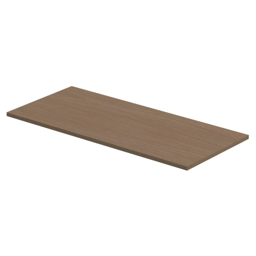 Plan De Travail Buanderie|Plan De Travail Salle De Bains|GoodHome Plan de toilette L.100 x l.45 x ép.18 cm effet chêne Kentia