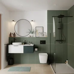 GoodHome Plan de toilette L.100 x l.45 x ép.18 cm blanc mat Kentia