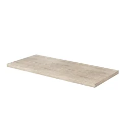 Plan De Travail Buanderie|Plan De Travail Salle De Bains|GoodHome Plan de toilette L.100 x l.45 x ép.2 cm, effet travertin, Cadélia
