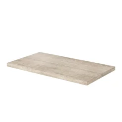 Plan De Travail Buanderie|Plan De Travail Salle De Bains|GoodHome Plan de toilette L.80 x l.45 x ép.2 cm, effet travertin, Cadélia