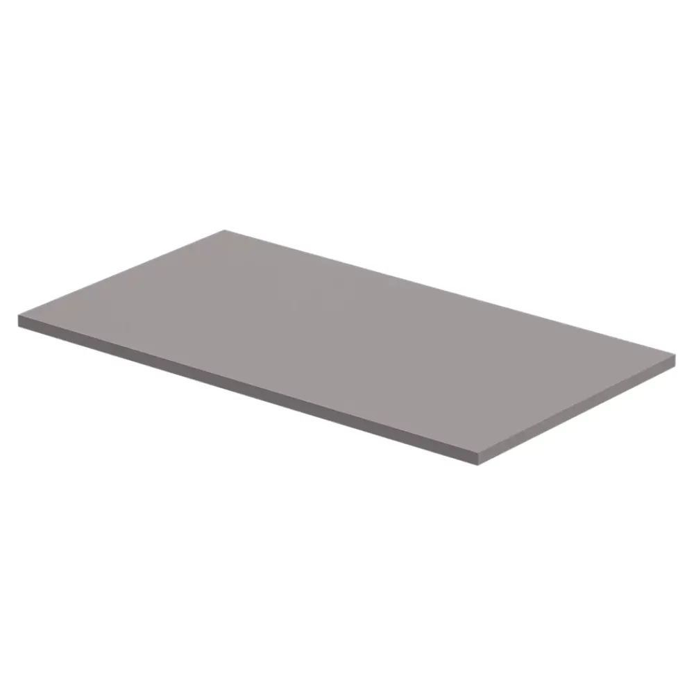 GoodHome Plan de toilette L.80 x l.45 x ép.1,8 cm, beige cachemire, Kentia