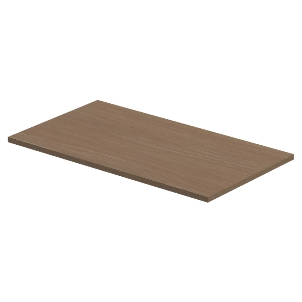 Plan De Travail Buanderie|Plan De Travail Salle De Bains|GoodHome Plan de toilette L.80 x l.45 x ép.18 cm effet chêne Kentia
