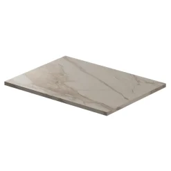 Plan De Travail Buanderie|Plan De Travail Salle De Bains|GoodHome Plan de toilette L.60 x l.45 x ép.2 cm, effet marbre beige, Cadélia