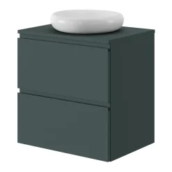 Plan De Travail Buanderie|Plan De Travail Salle De Bains|GoodHome Plan de toilette L.60 x l.45 x ép.1,8 cm, vert forêt, Kentia