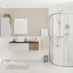 GoodHome Plan de toilette L.100 x l.45 x ép.2 cm effet marbre noir Cadélia