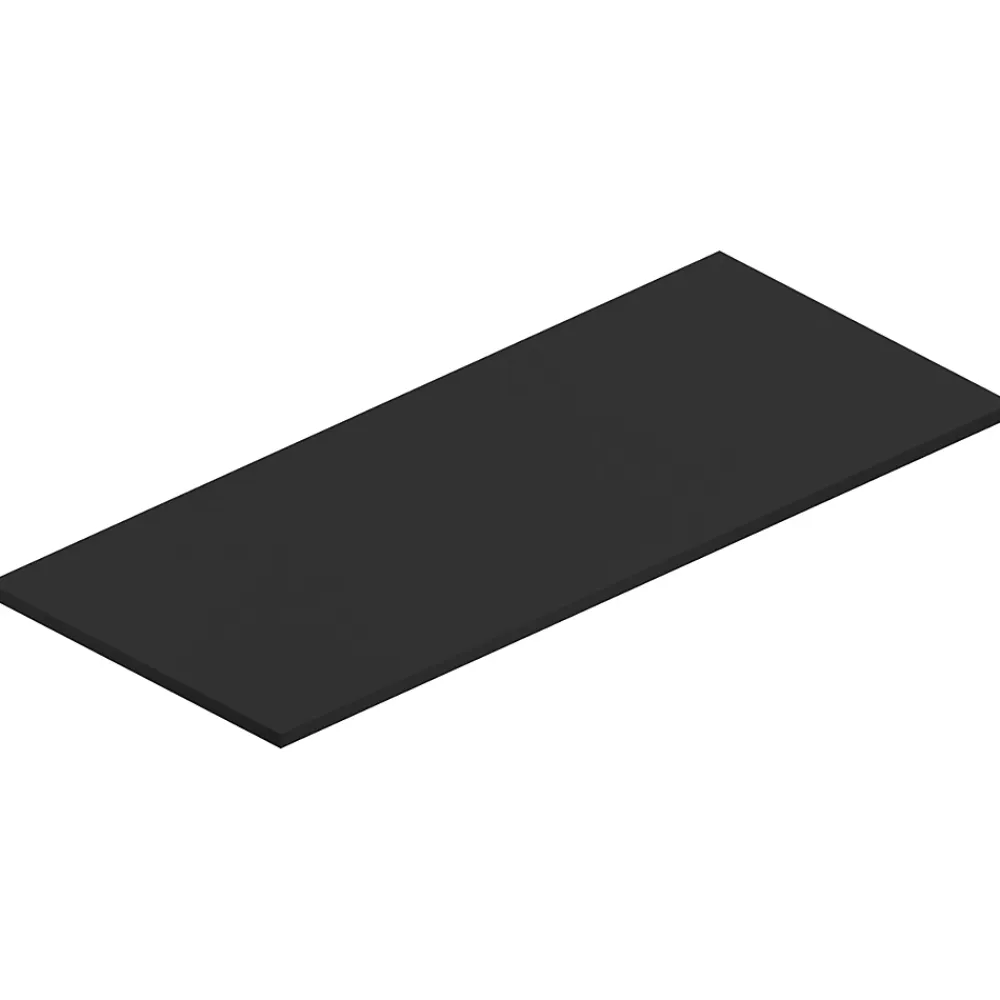 Ipiemme SRL Plan de toilette noir mat L.120 x l.51,5 x ép.2 cm, Pura+