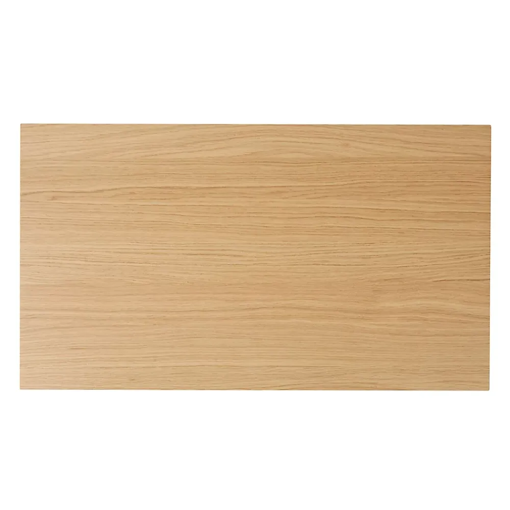 GoodHome Plan de toilette placage chêne L.80 x l.45 x ép.1,8 cm Avela