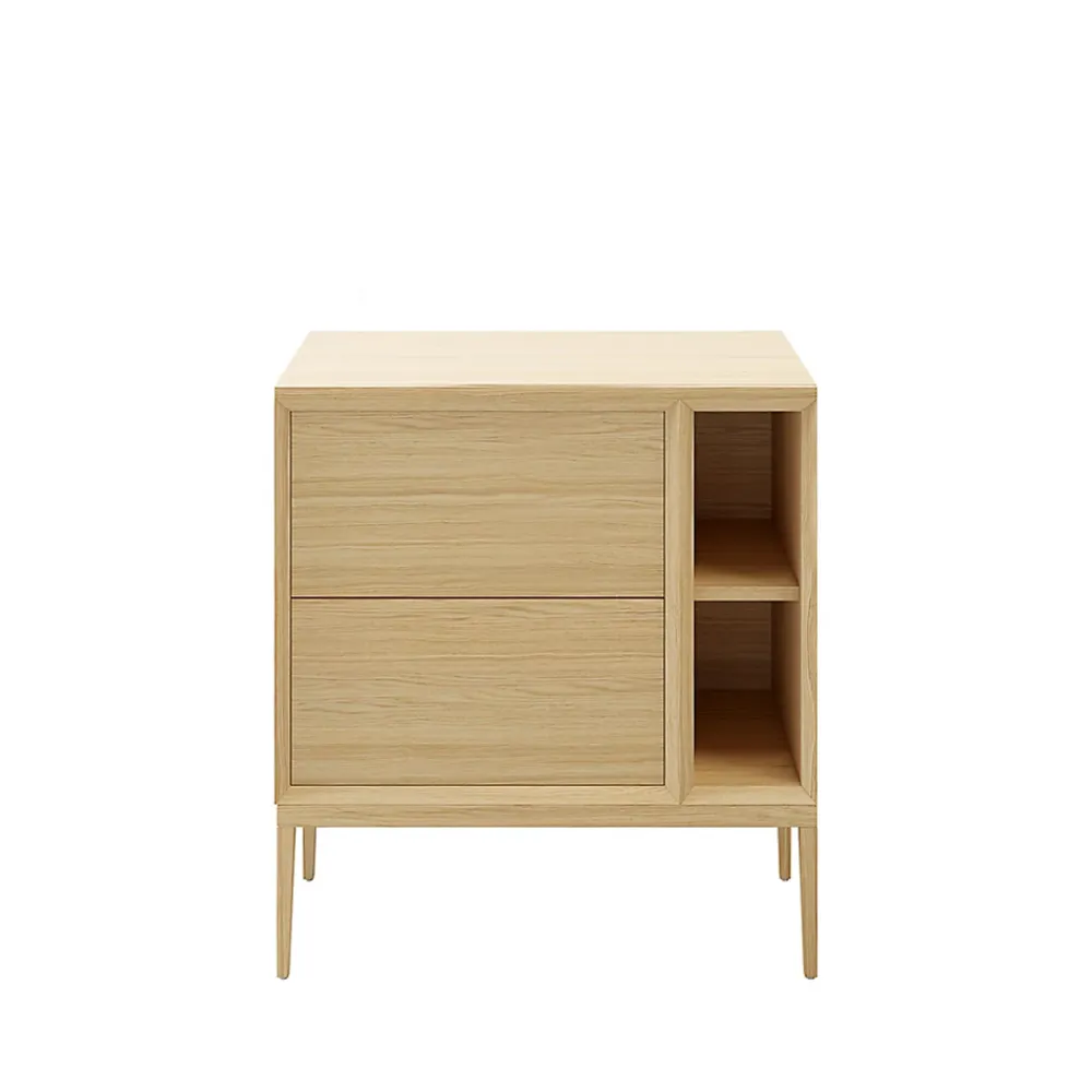 GoodHome Plan de toilette placage chêne L.80 x l.45 x ép.1,8 cm Avela