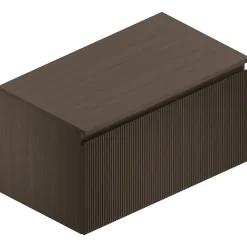 Ipiemme SRL Plan de toilette plaqué noyer L.90x l.51,5 x ép.2 cm, Pura+