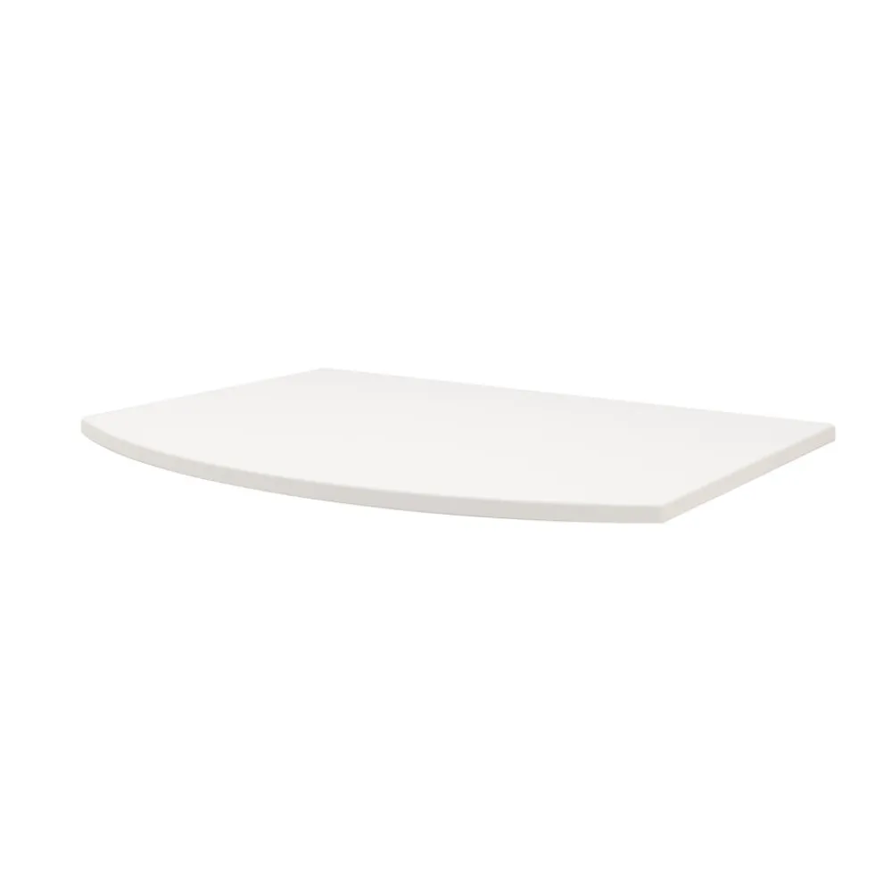 Plan De Travail Buanderie|Plan De Travail Salle De Bains| Plan de toilette pour vasque à poser Vague blanc mat 69,4 cm