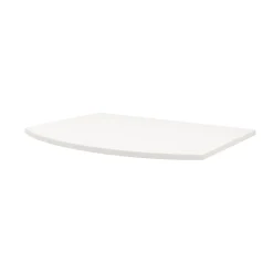 Plan de toilette pour vasque à poser Vague blanc brillant 69,4 cm