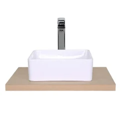 Etagère Salle De Bains|Mob-In Plan de toilette suspendu 60cm WILL avec équerres invisibles