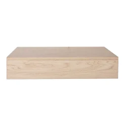 Etagère Salle De Bains|Mob-In Plan de toilette suspendu pour vasque WILL - 60 cm - Ep. 12 cm + Equerres invisibles - Décor Chêne