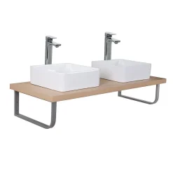 Etagère Salle De Bains|Mob-In Plan de toilette suspendu pour vasque WILL - 120 cm - Ep. 3,8 cm