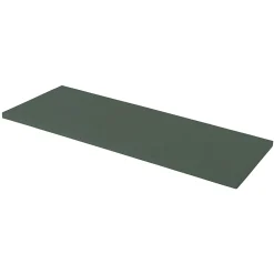GoodHome Plan de toilette vert mat L.120,4 x l.45,2 x ép.2,8 cm, Perma