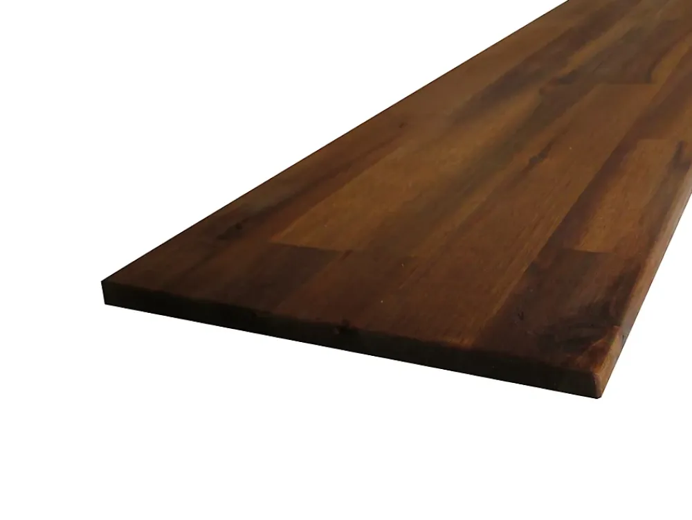 Wood&Sens Plan de travail Acacia massif huilé lamellé collé L.250 x P.65 cm, Ep.26 mm