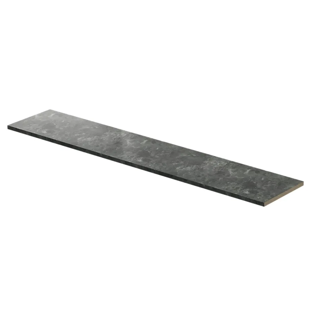 Plan De Travail Buanderie|GoodHome Plan de travail aspect marbre gris foncé Kala L.300 x l.62 x Ép.3,8 cm