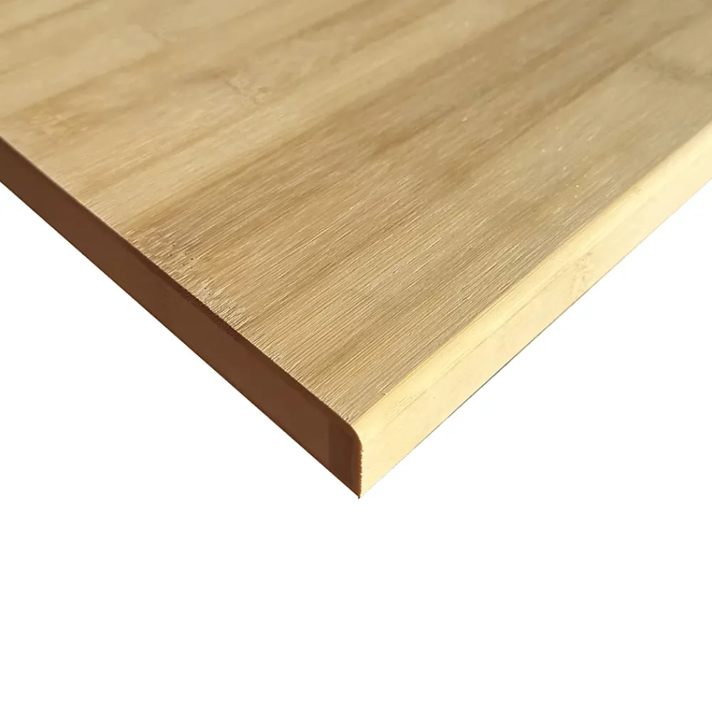 Wood&Sens Plan de travail bois massif Bambou Naturel lamellé collé L.250 x P.65 cm, Ep.26 mm