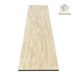 Wood&Sens Plan de travail bouleau, L.2,5 m x l.65 cm, Ep.3,6 cm