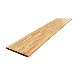 Wood&Sens Plan de travail Chêne plaqué huilé, L.240 cm x l.63,5 cm, Ep.37 mm