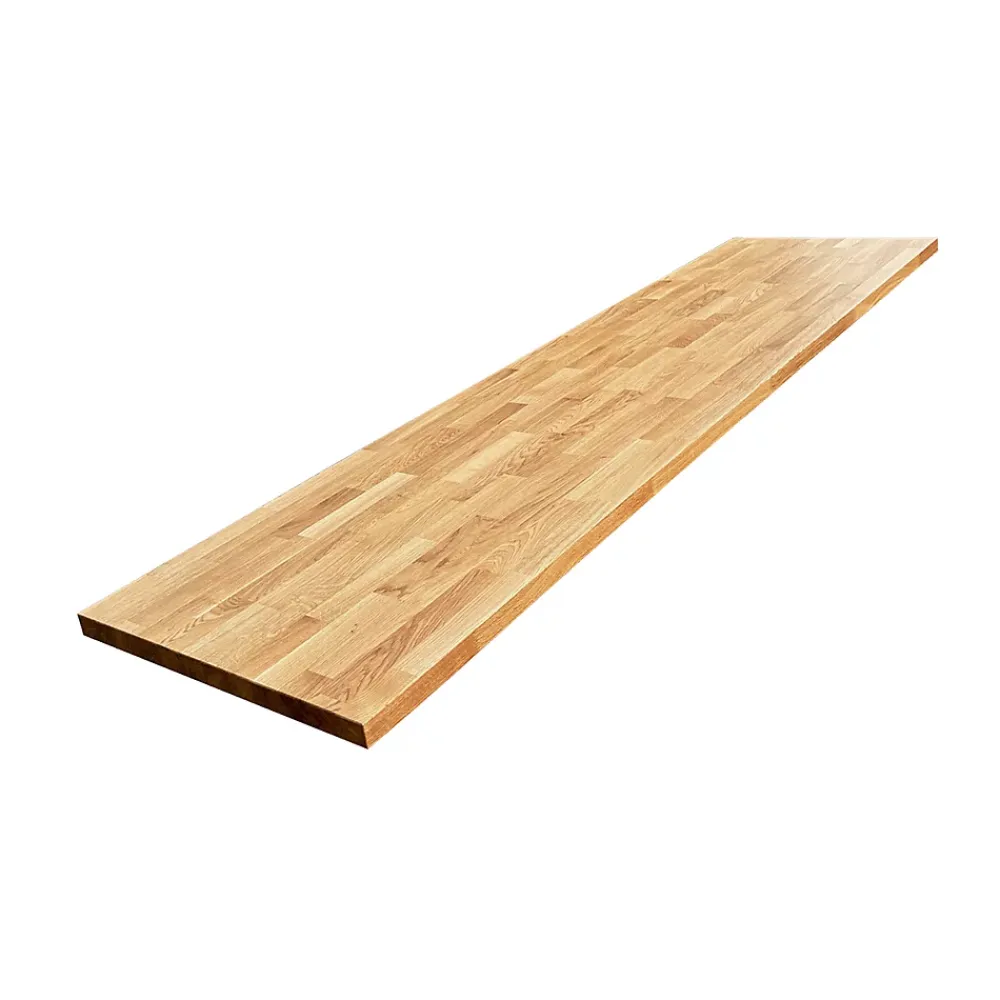 Wood&Sens Plan de travail Chêne plaqué huilé, L.240 cm x l.63,5 cm, Ep.37 mm