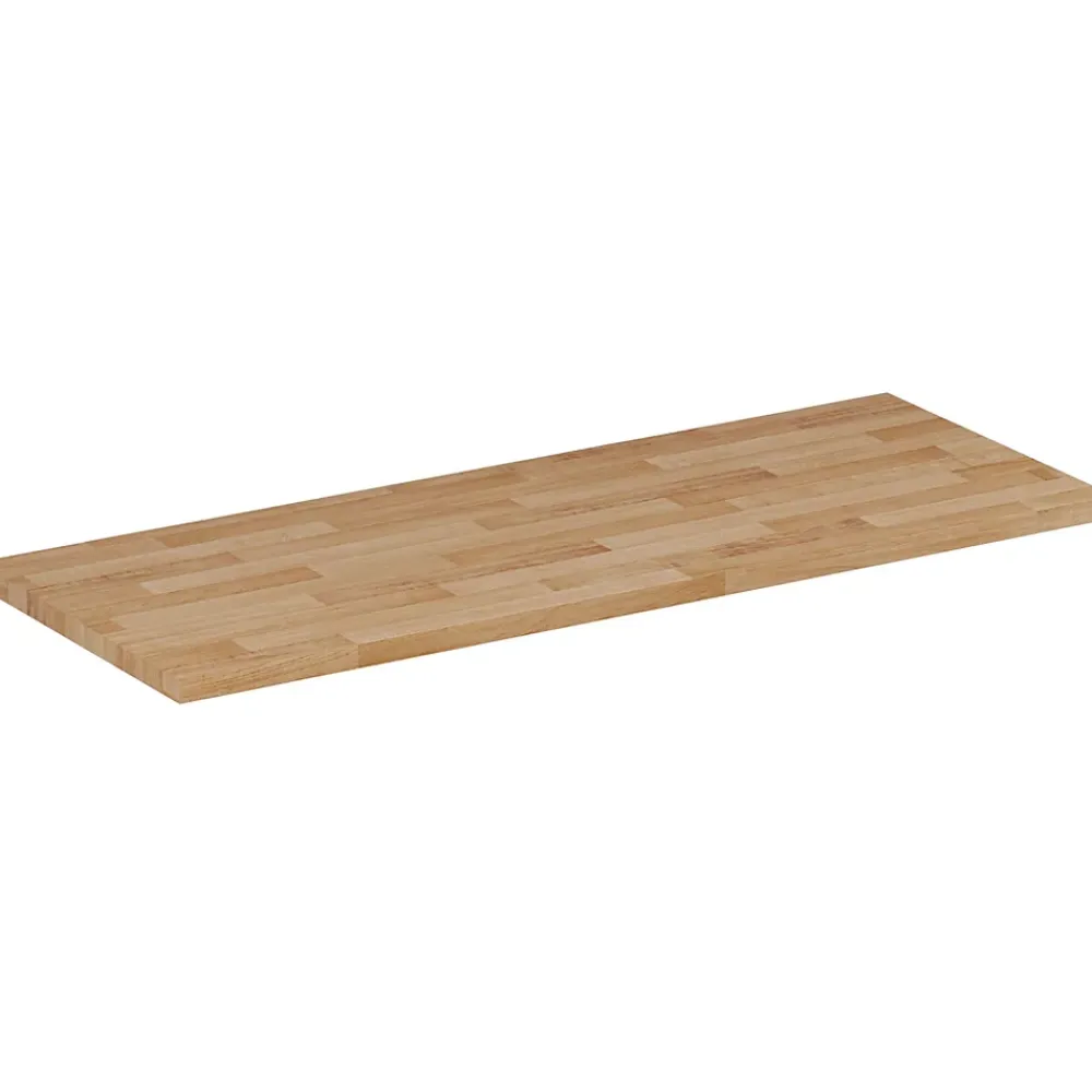 Furnidea Plan de travail en bois chêne massif naturel 120 cm pour meuble de salle de bain